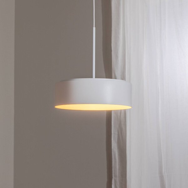 BEGA Závěsné svítidlo LED Studio Line, Ø 36 cm, bílo-zlaté, DALI, stmívatelný, Bílá / opál, Obývací pokoj / jídelna, Hliník