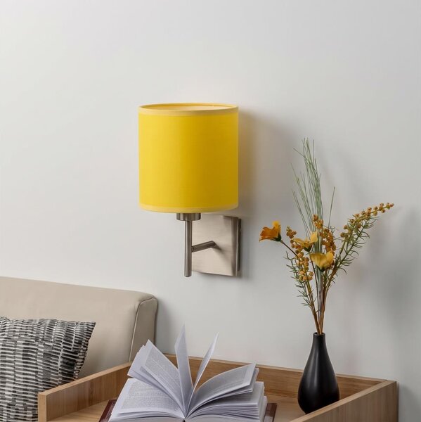 BRILAGI - LED Nástěnné svítidlo NUBILA 1xE27/60W/230V matný chrom/žlutá
