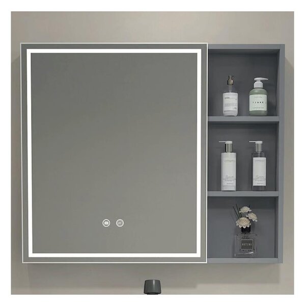 BRILAGI - LED Zrcadlová koupelnová skříňka s podsvícením AVOLA SINGLE 75x70 cm