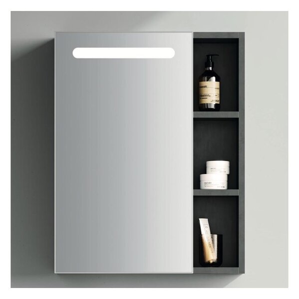 BRILAGI - LED Zrcadlová koupelnová skříňka s podsvícením TRABIA SINGLE 60x70 cm