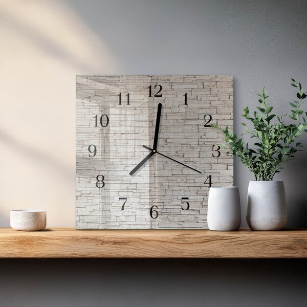 Skleněné hodiny na stěnu Slínek zskc-30x30-00177218