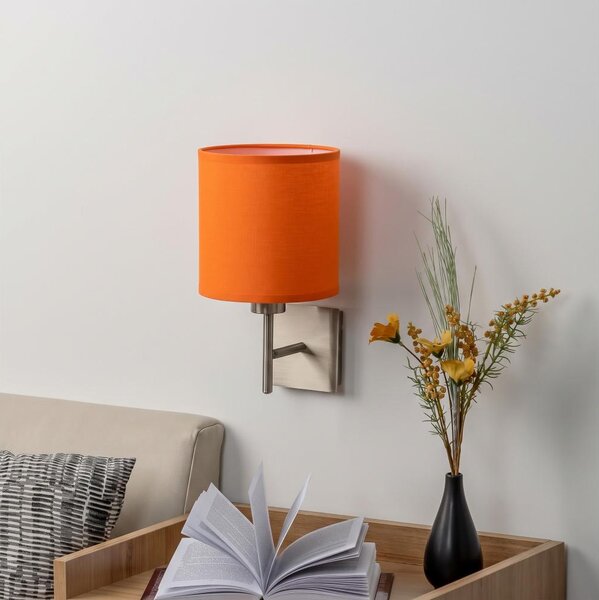 BRILAGI - LED Nástěnné svítidlo NUBILA 1xE27/60W/230V matný chrom/oranžová