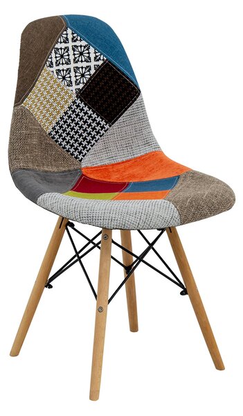 Jídelní židle UNO patchwork barevná, buk, barva: patchwork