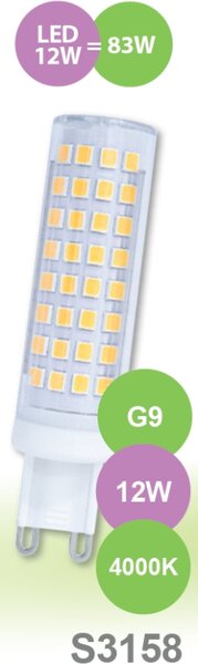 LED žárovka SANDY LED G9 S3158 12 W neutrální bílá