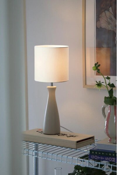 Krémová stolní lampa s textilním stínidlem (výška 42 cm) Birillo – Markslöjd