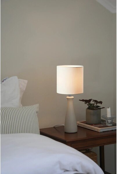 Krémová stolní lampa s textilním stínidlem (výška 42 cm) Birillo – Markslöjd