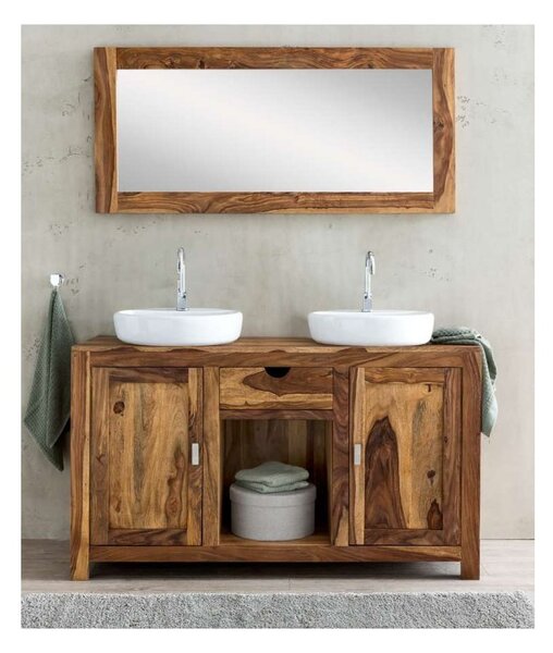 Skříňka pod umyvadlo Amba 130x70x45 z indického masivu palisandr