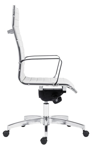 Kancelářská židle KASE – 8800 RIBBED HIGH BACK SK2 (kancelářská židle s tenkým prošívaným čalounem na sedáku a opěráku,)