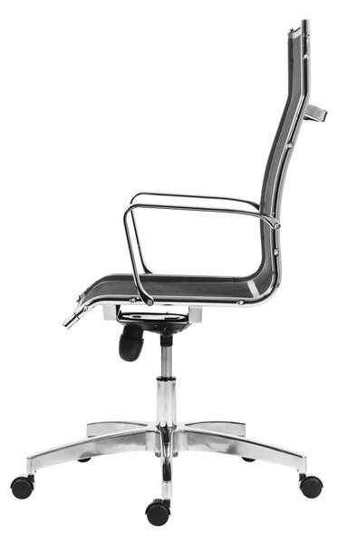 Kancelářská židle KASE – 8800 MESH HIGH BACK černá (kancelářská židle se síťovinou na sedáku a opěráku)