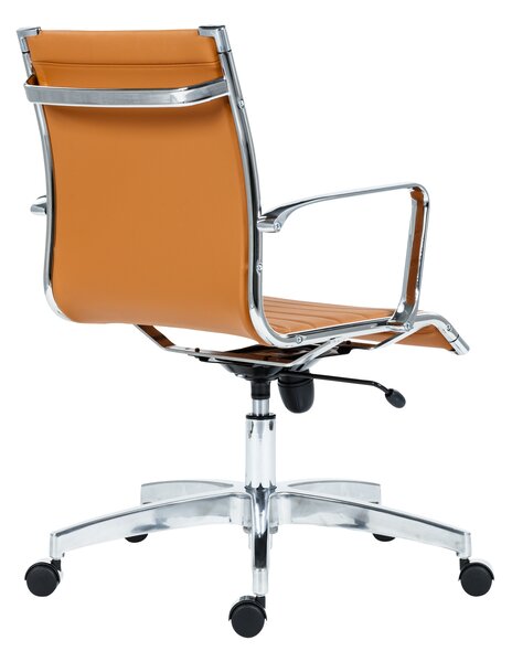 Kancelářská židle KASE – 8850 RIBBED LOW BACK BO17 (kancelářská židle s tenkým prošívaným čalounem na sedáku a opěráku)