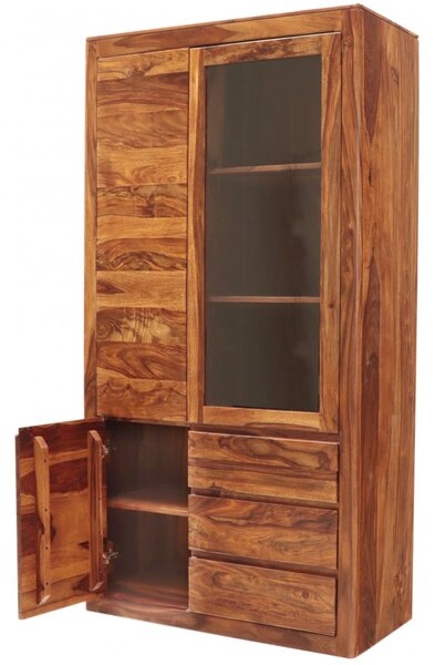 Vitrína Tina 100x190x45 z masivu palisandr