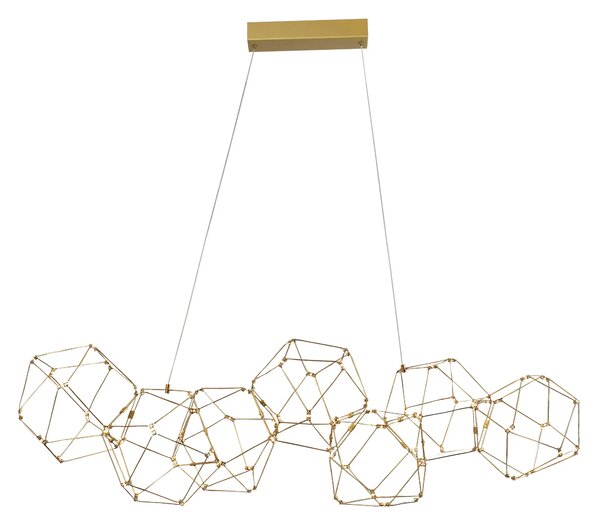 LED lustr Nebula 108 zlaté