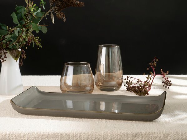 SADA SERVÍROVACÍCH PODNOSŮ kamenina keramika 2dílné 16,5/33 cm Creatable - Kolekce nádobí, Online Only