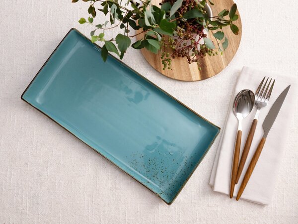 SADA SERVÍROVACÍCH PODNOSŮ kamenina keramika 2dílné 16,5/33 cm Creatable - Kolekce nádobí, Online Only