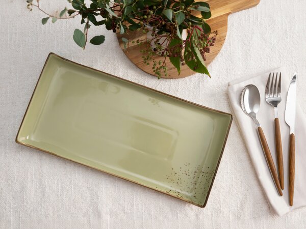 SADA SERVÍROVACÍCH PODNOSŮ kamenina keramika 2dílné 16,5/33 cm Creatable - Kolekce nádobí, Online Only