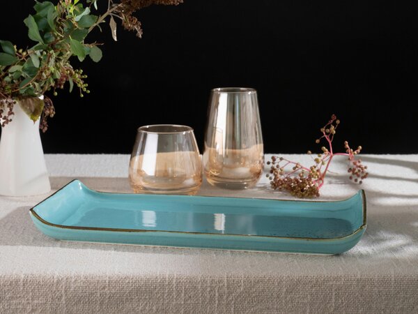 SADA SERVÍROVACÍCH PODNOSŮ kamenina keramika 2dílné 16,5/33 cm Creatable - Kolekce nádobí, Online Only