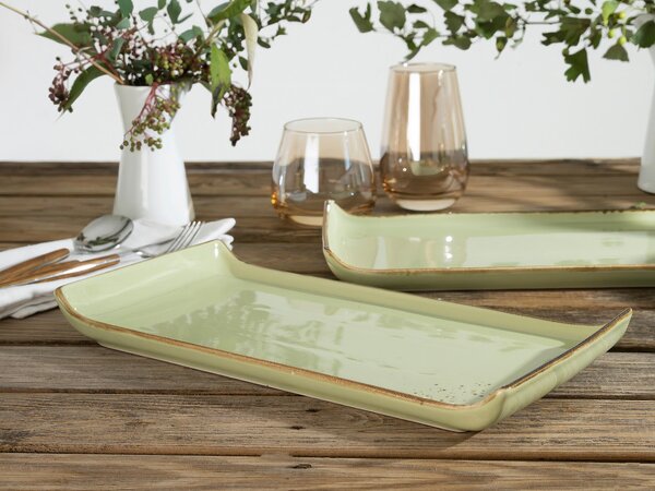 SADA SERVÍROVACÍCH PODNOSŮ kamenina keramika 2dílné 16,5/33 cm Creatable - Kolekce nádobí, Online Only