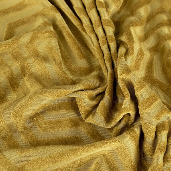 ZÁVĚS NA KROUŽCÍCH PIERRE CARDIN INGA 140X250 CM ZLATÁ