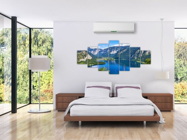 Obraz - Halštatské jezero, Hallstatt, Rakousko (210x100 cm)