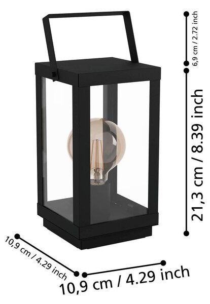 STOLNÍ LAMPA, E27, 16,5/15/37 cm Eglo - Online Only svítidla, Online Only