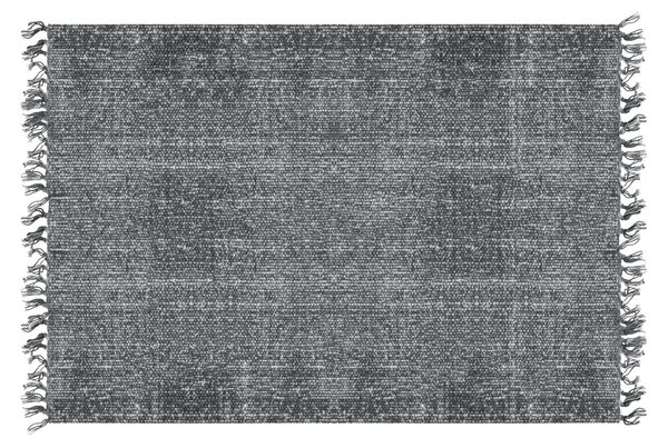 Bavlněný obdélníkový koberec Carpet Washed 140 x 120 cm Present Time * (Barva- černá)