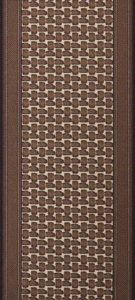 Berfin Dywany Protiskluzový běhoun na míru Zel 1002 Brown - šíře 67 cm