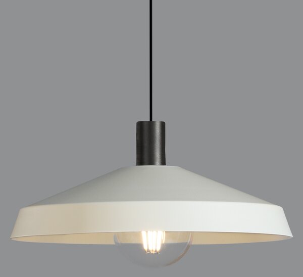 ACB Iluminacion Závěsné svítidlo EVELYN, ⌀ 45 cm, 1xE27 15W Barva: Černá, Barva montury: Bílá