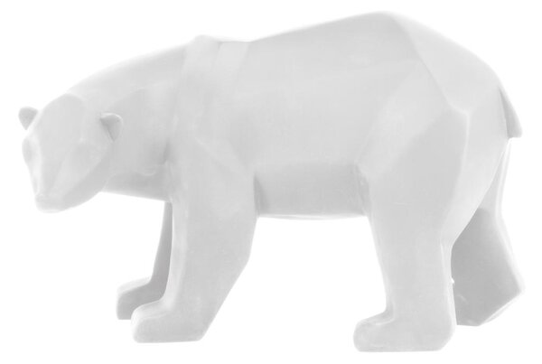 Soška Origami Bear Medvěd 28,5 cm L Present Time (Barva- bílá)