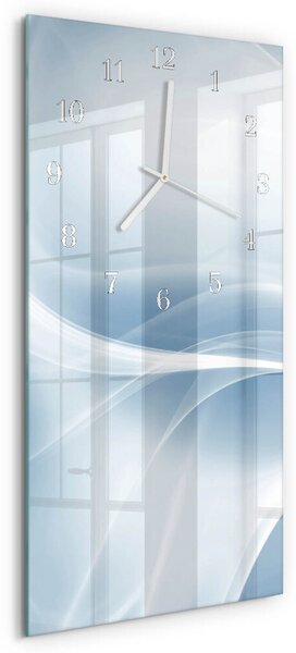 Skleněné hodiny vertikální Abstraktní čáry zsppb-30x60-00082979