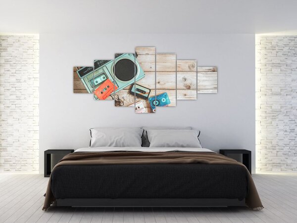 Obraz - Retro rádio (210x100 cm)