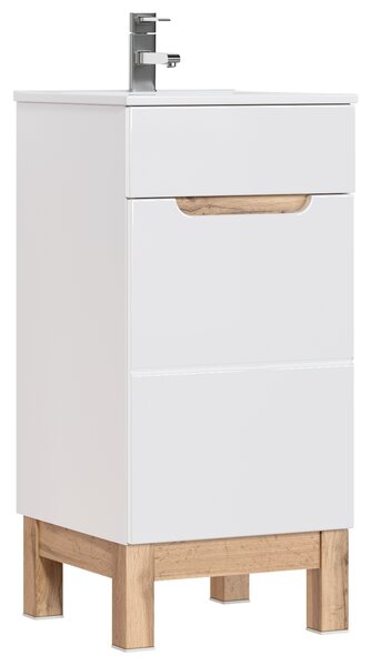 Comad Koupelnová skříňka pod umyvadlo Bali White 40 bílá/dub wotan