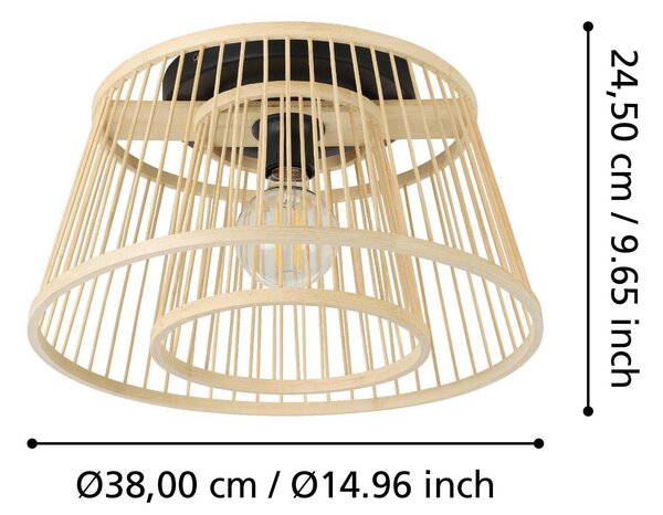 STROPNÍ SVÍTIDLO, 38/21 cm Eglo - Online Only svítidla, Online Only