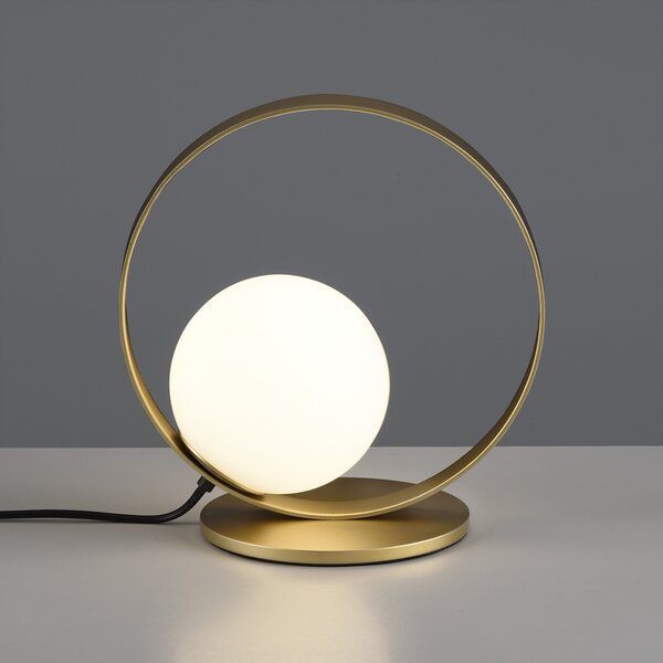 ACB Iluminacion Stolní LED lampa HALO, ⌀ 26 cm, 5W, CRI90, CCT switch 2700-3000K Barva: Černá, Stmívání, řízení: ON/OFF (bez stmívání)