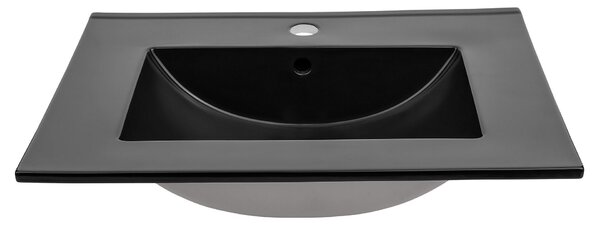 Keramické umyvadlo UM-8003-60 | černá 60 cm