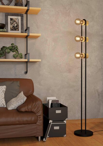 STOJACÍ LAMPA, 8,5/9/140,5 cm Eglo - Online Only svítidla, Online Only