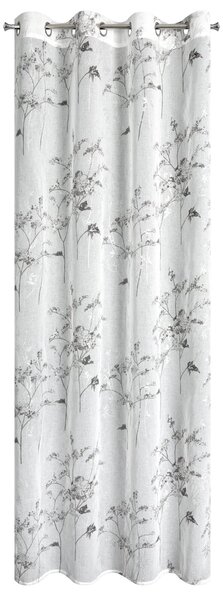 ZÁCLONA NA KROUŽCÍCH SERMA 140X250 CM KVĚTY