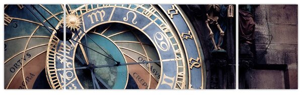 Obraz - Orloj, Praha (170x50 cm)