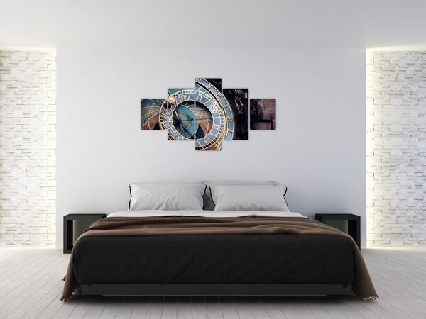 Obraz - Orloj, Praha (125x70 cm)