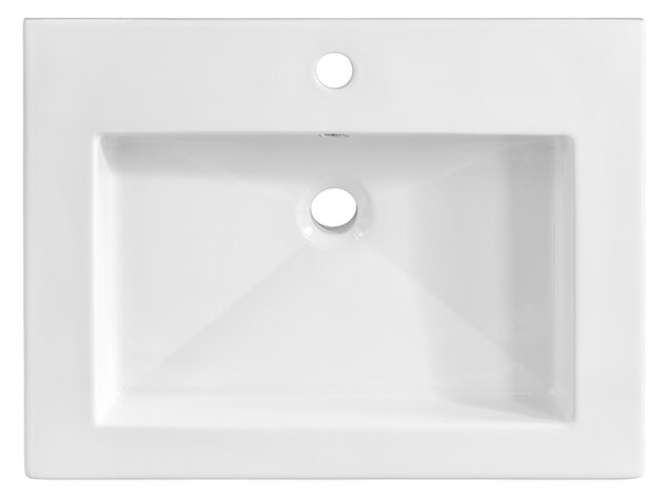 Comad Nábytkové keramické umyvadlo UM-8070 SPIRIT 60, 61x46 cm, bílá lesklá