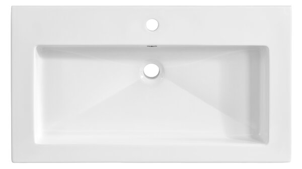 Comad Nábytkové keramické umyvadlo UM-8070 SPIRIT 80, 81x46 cm, bílá lesklá