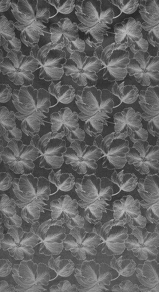 ZATEMŇOVACÍ ZÁVĚS NA PÁSCE STELLA 140X300 CM KVĚTY