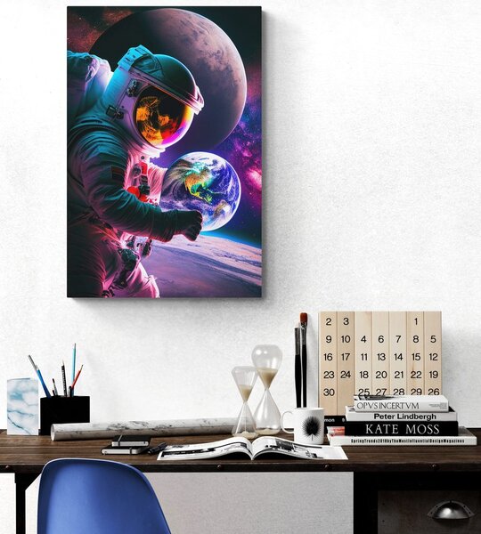 Obraz astronaut na vesmírné výpravě
