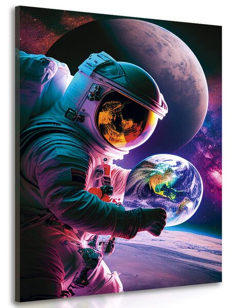 Obraz astronaut na vesmírné výpravě