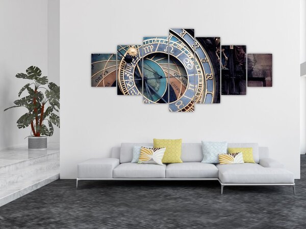 Obraz - Orloj, Praha (210x100 cm)