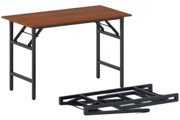 Konferenční stůl FAST READY, 120x60 cm, černá podnož, třešeň