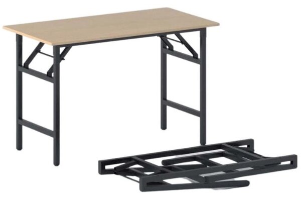Konferenční stůl FAST READY, 120x60 cm, černá podnož, buk