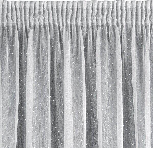 ZÁCLONA NA PÁSCE SIBEL 300X150 CM BÍLÁ