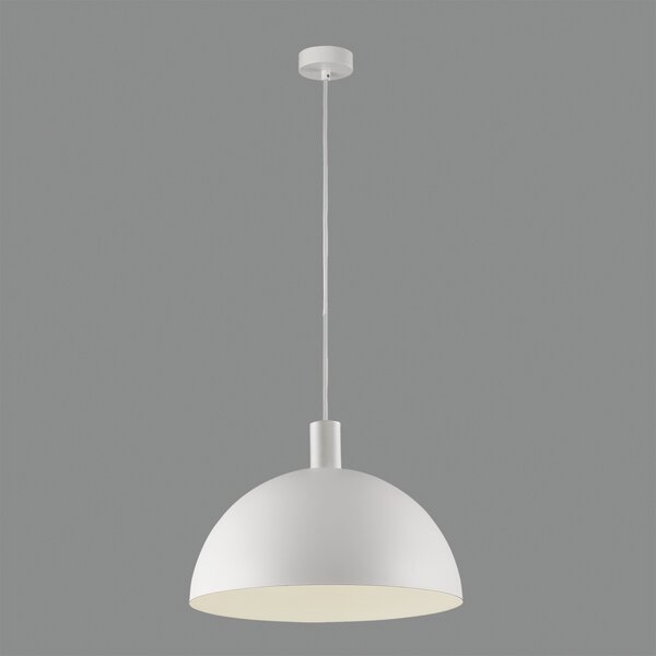 ACB Iluminacion Závěsné svítidlo TIGA, ⌀ 35 cm, 1xE27 15W Barva: Bílo-zlatá, Barva montury: Bílá