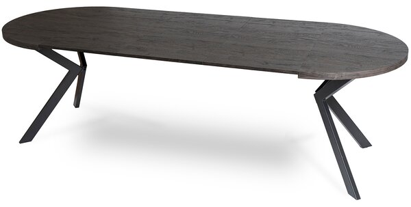 JAKS Kulatý rozkládací stůl 100 - 250cm Lukas černý 2/2