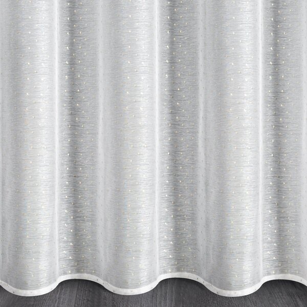 ZÁCLONA NA KROUŽCÍCH SIBEL 300 CM X 250 CM CM BÍLÁ